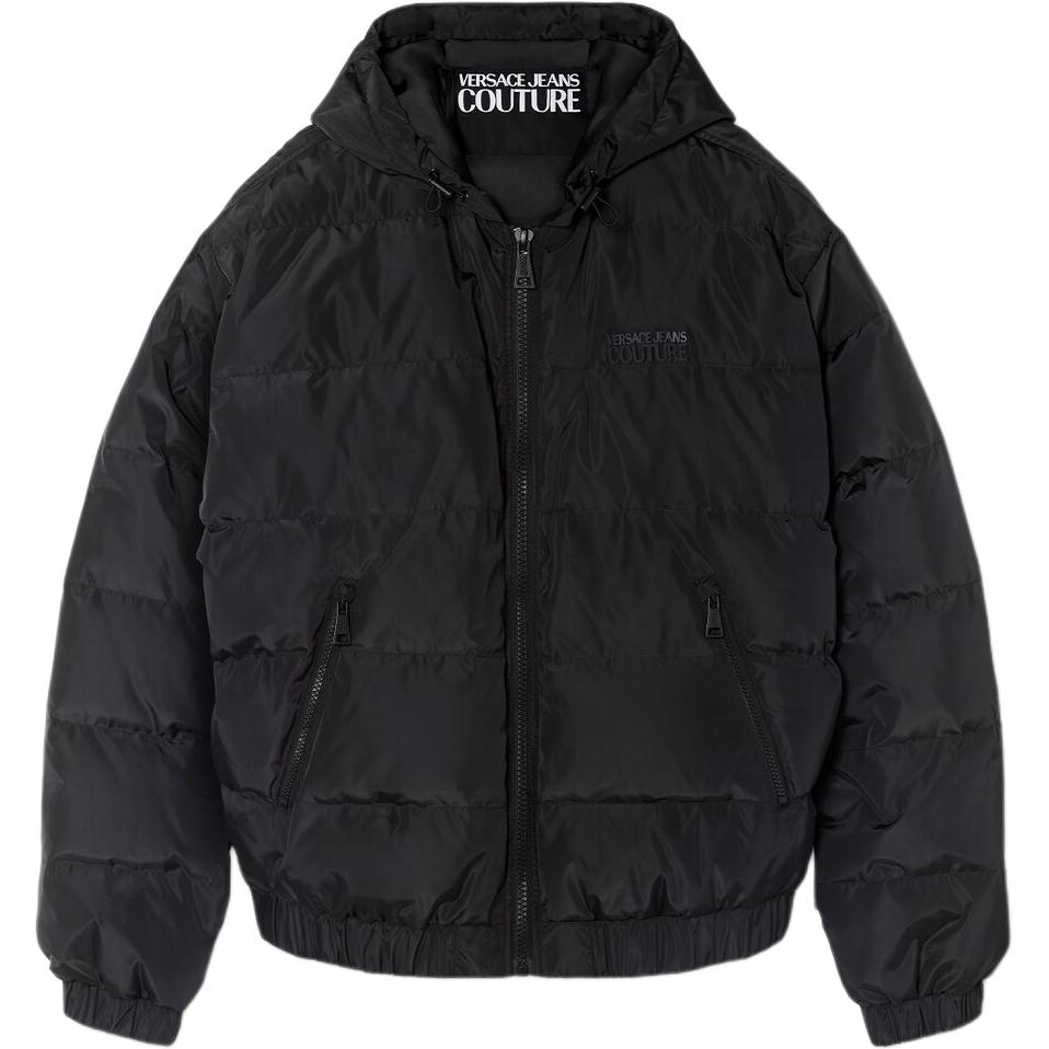 

VERSACE JEANS COUTURE Стеганая куртка с капюшоном, Black
