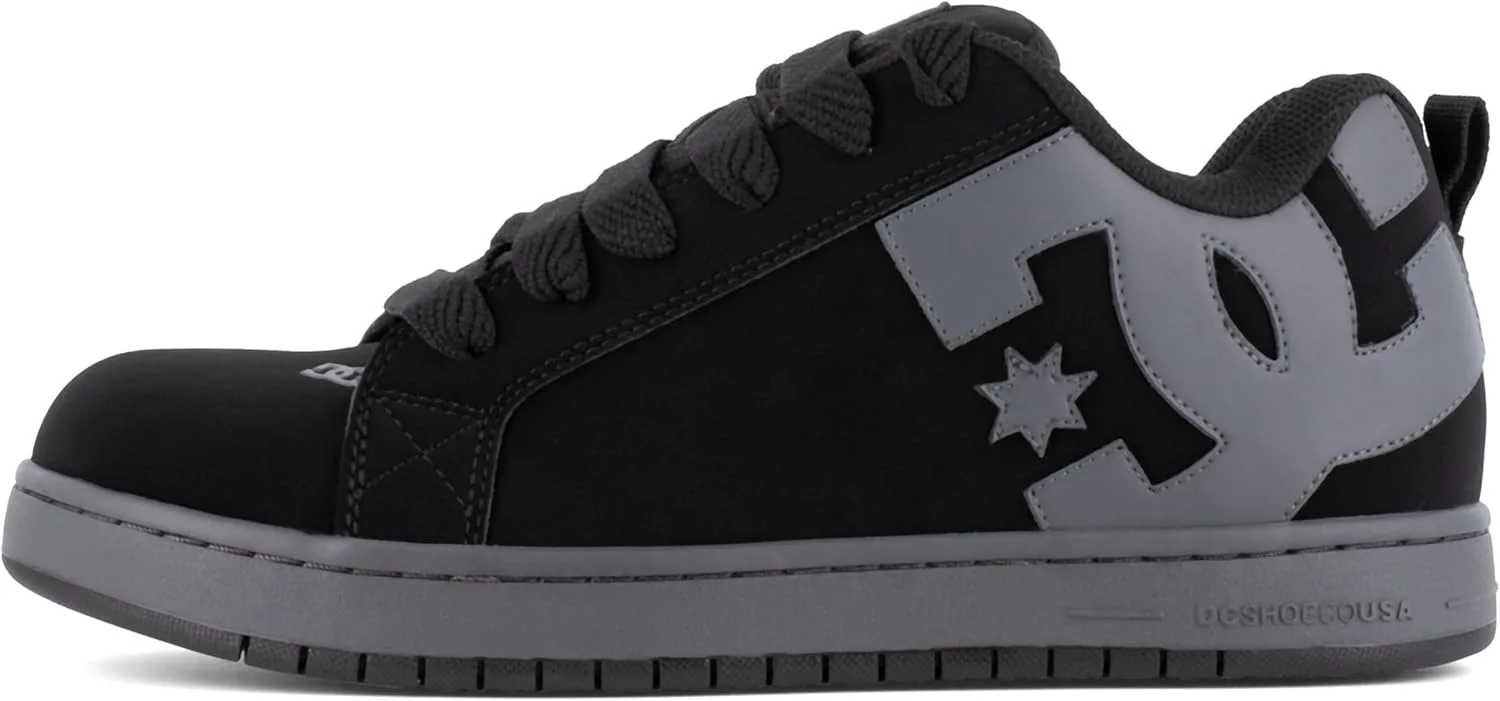 Рабочие ботинки DC Shoes Men's Court Graffik Work Black and Gray Composite Toe Boots Construction Shoes, черный — фото 2