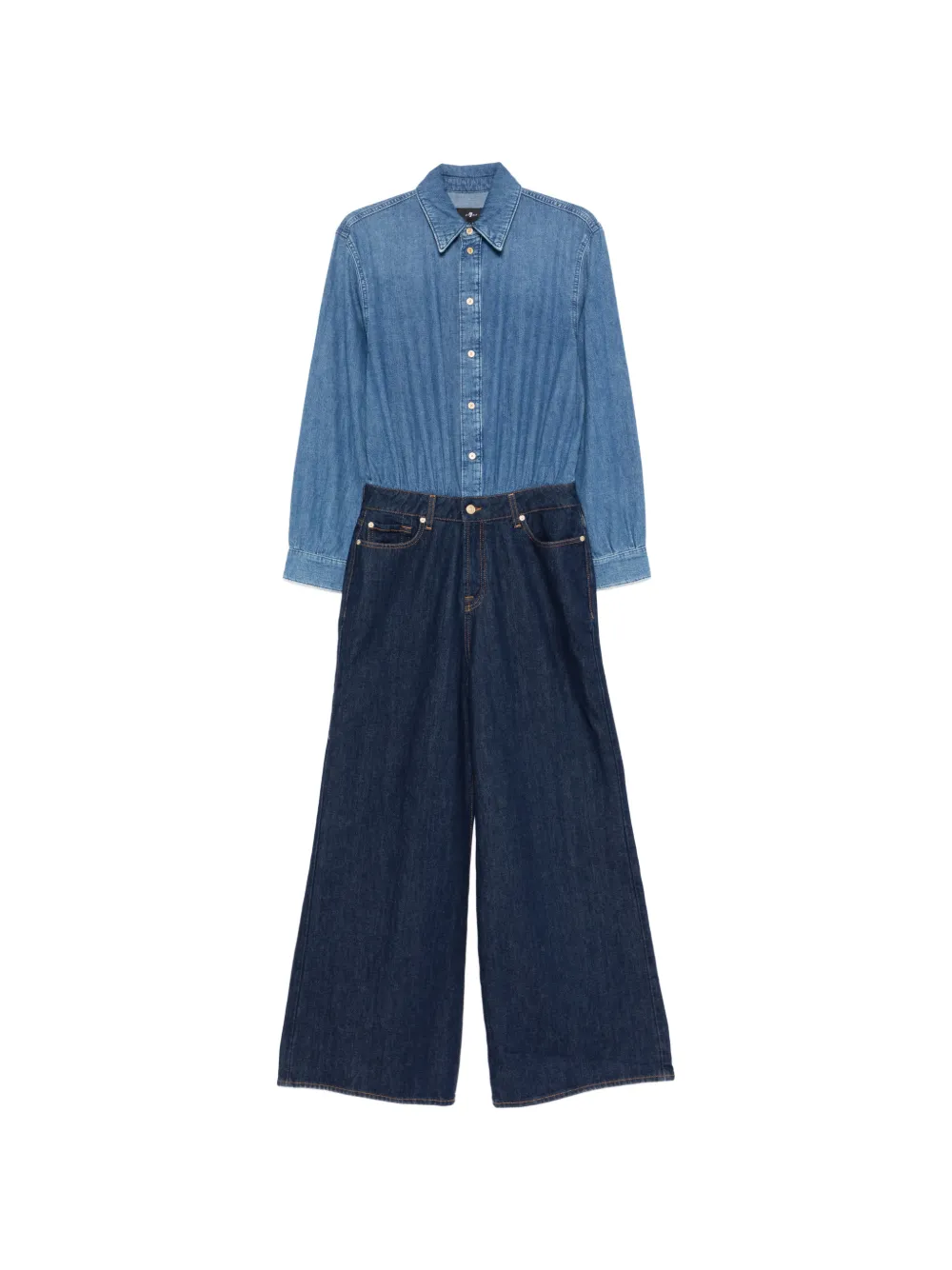 

Комбинезон с длинными рукавами 7 For All Mankind, синий