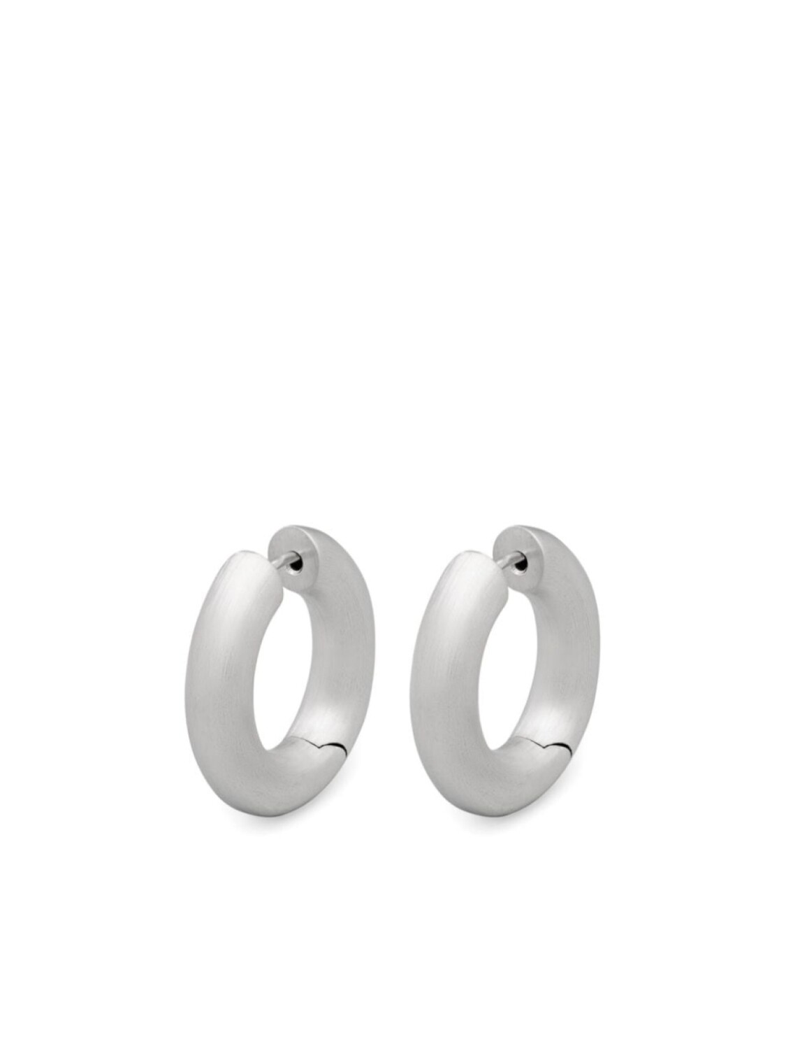 

Серьги Chunky Hoops Satin Tom Wood, серебряный