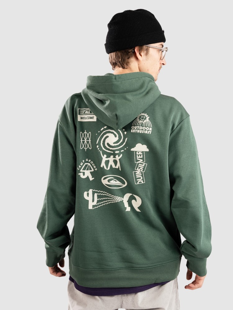 

Худи Quiksilver Salt Water Graphic Hoodie, trekking green