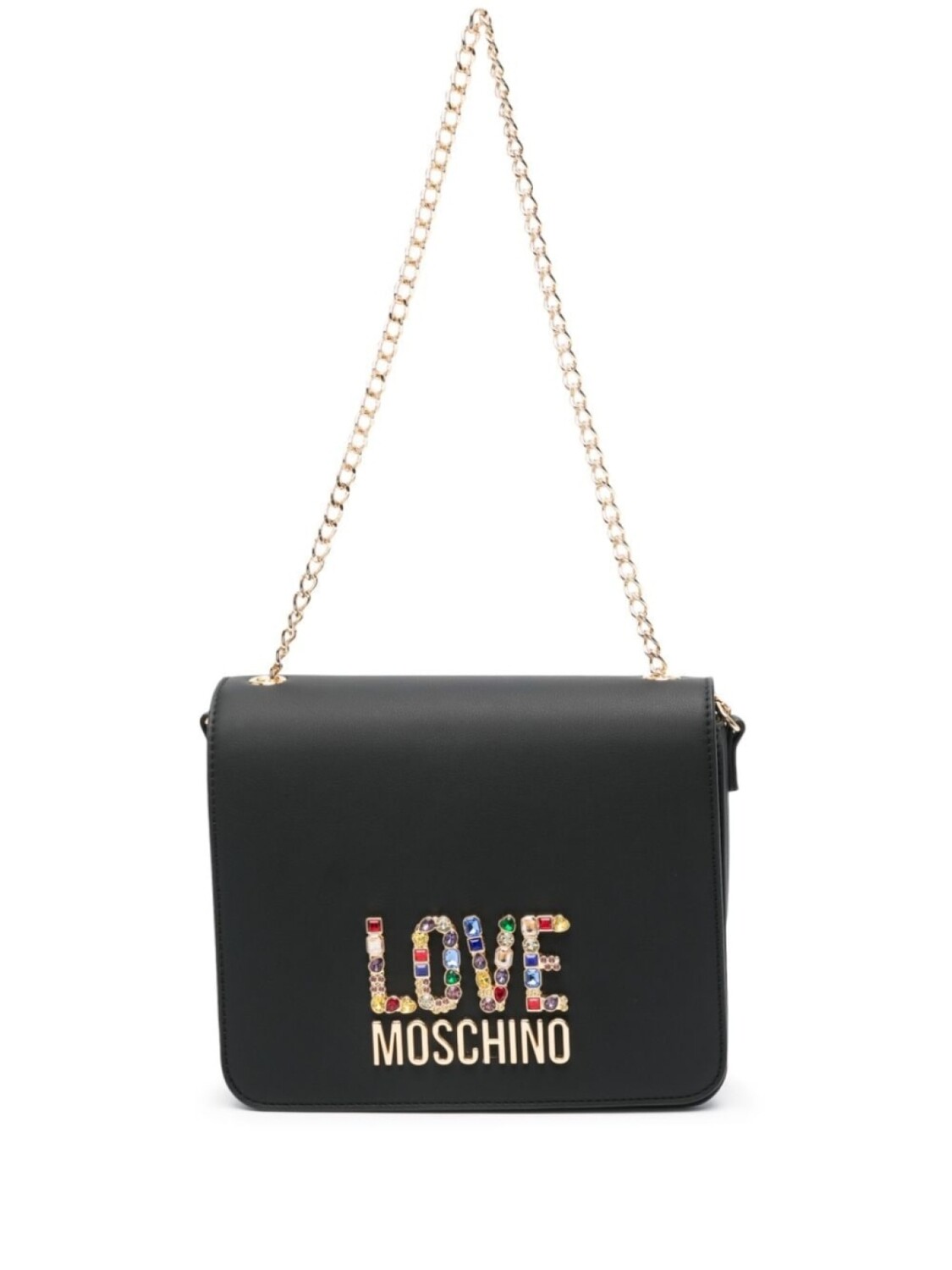 

Сумка на плечо с логотипом Love Moschino, черный