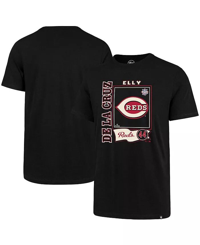 

Мужская футболка Elly De La Cruz Black Cincinnati Reds с графическим принтом '47 Brand