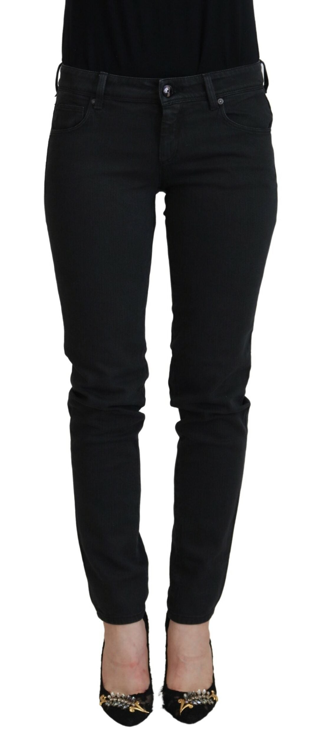 

Ermanno Scervino Хлопок Slim Fit Женские синие женские джинсы