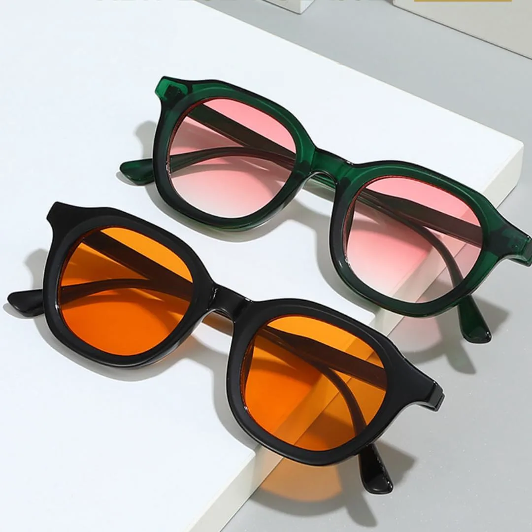 

Солнцезащитные очки с защитой UV400 | Круглые линзы с градиентом | Для женщин и мужчин | Для занятий спортом на открытом воздухе и вождения DSVIGF, Black-black