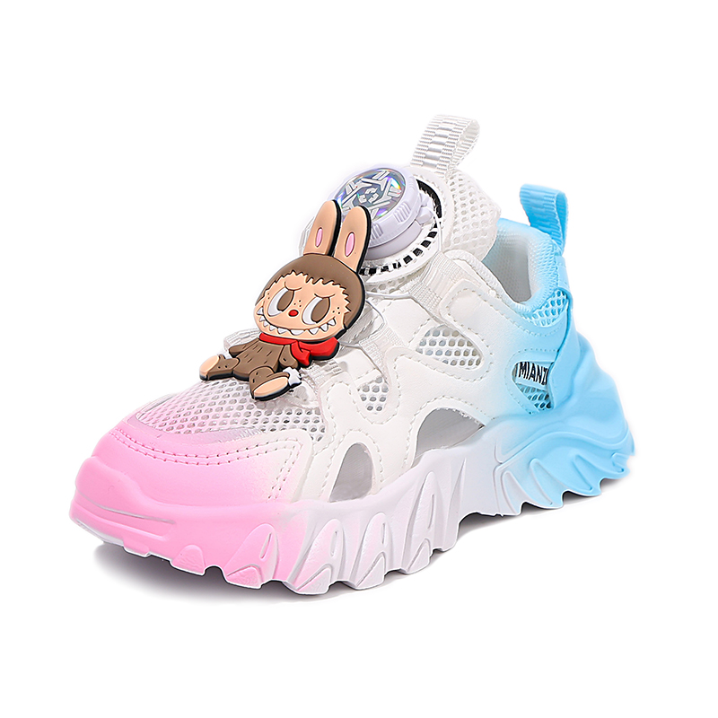 

Нескользящие, износостойкие, дышащие низкие детские кроссовки для повседневной носки RHOBESAM, розовый