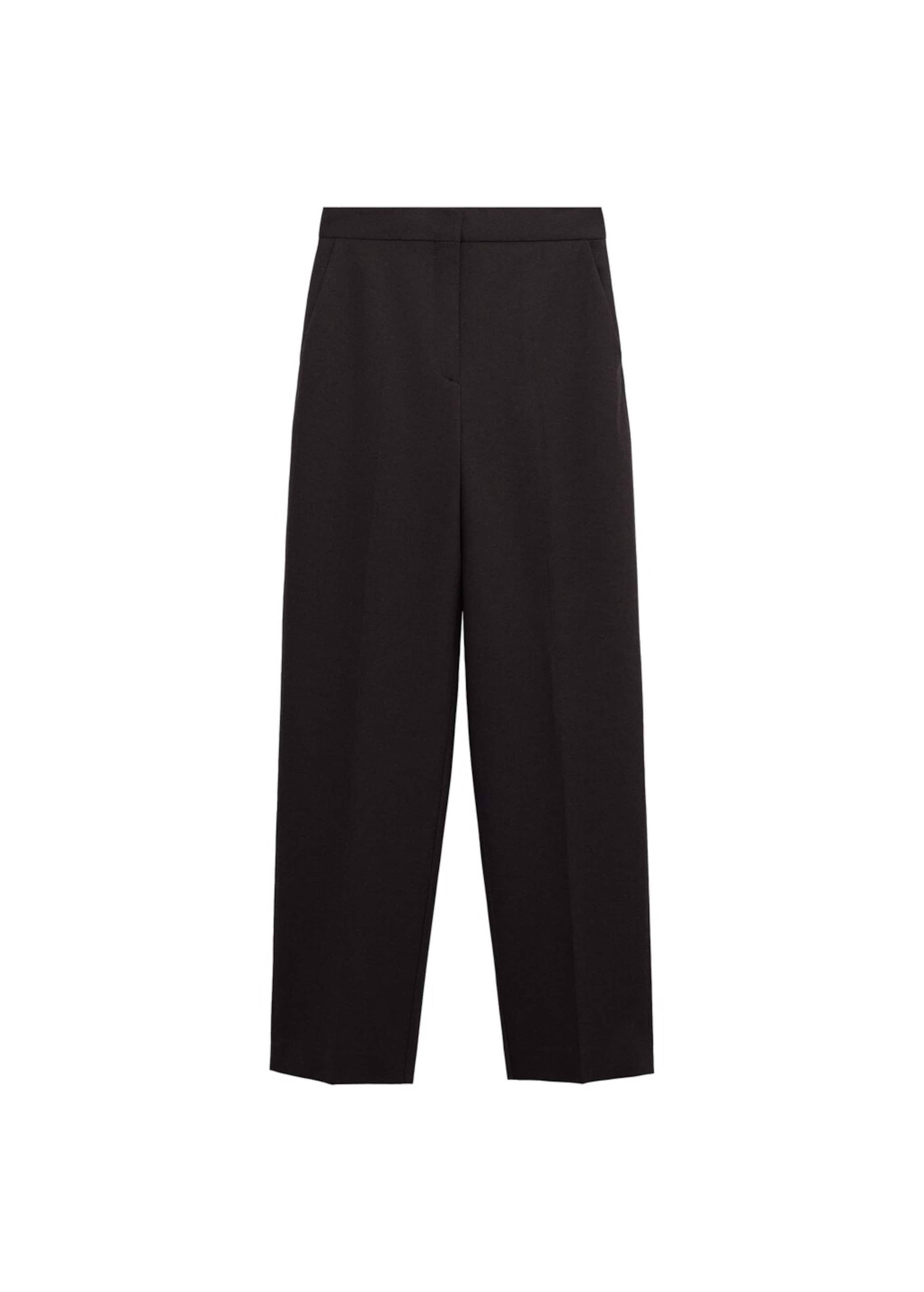 

MANGO Широкие плиссированные брюки 'Helsinki' в черном цвете