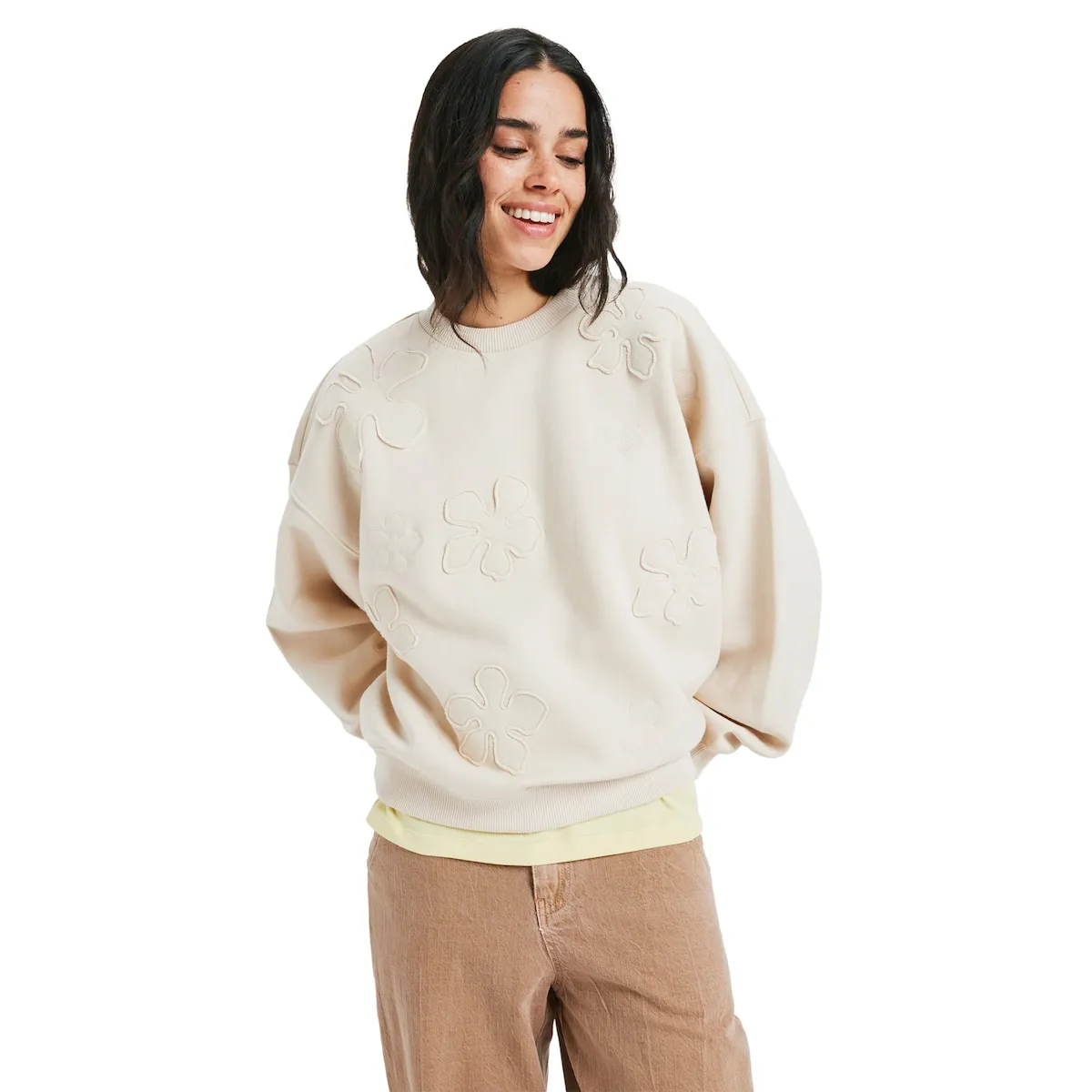 

Женская толстовка Please Please Roxy, бежевый