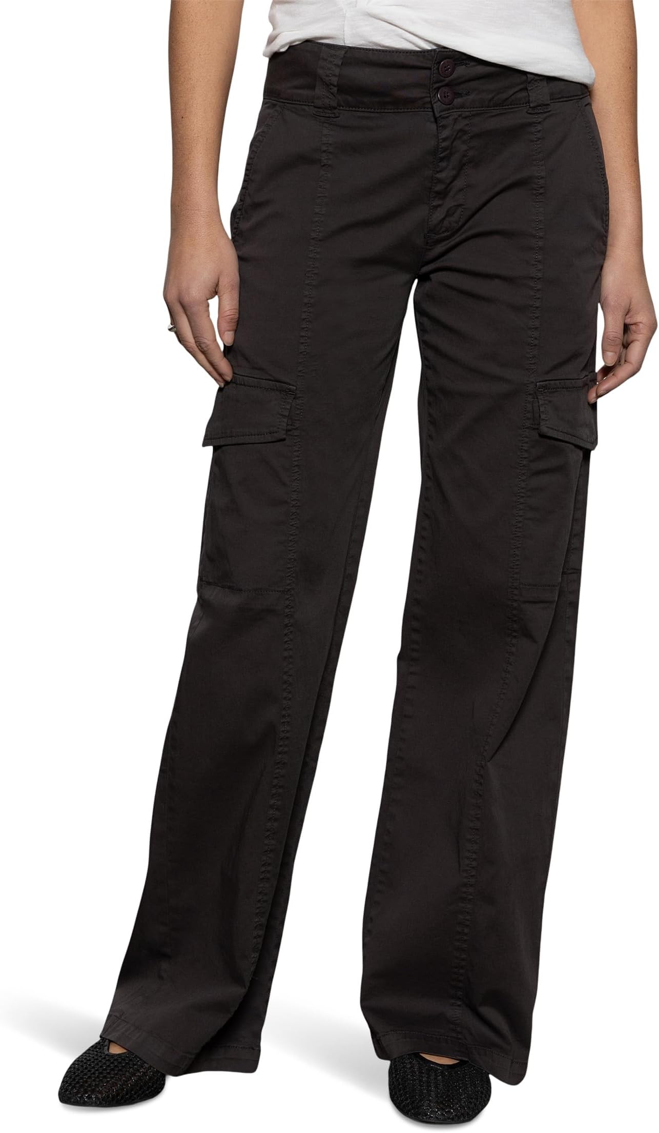 

Брюки Sanctuary Rebel Straight Leg, цвет Obsidian