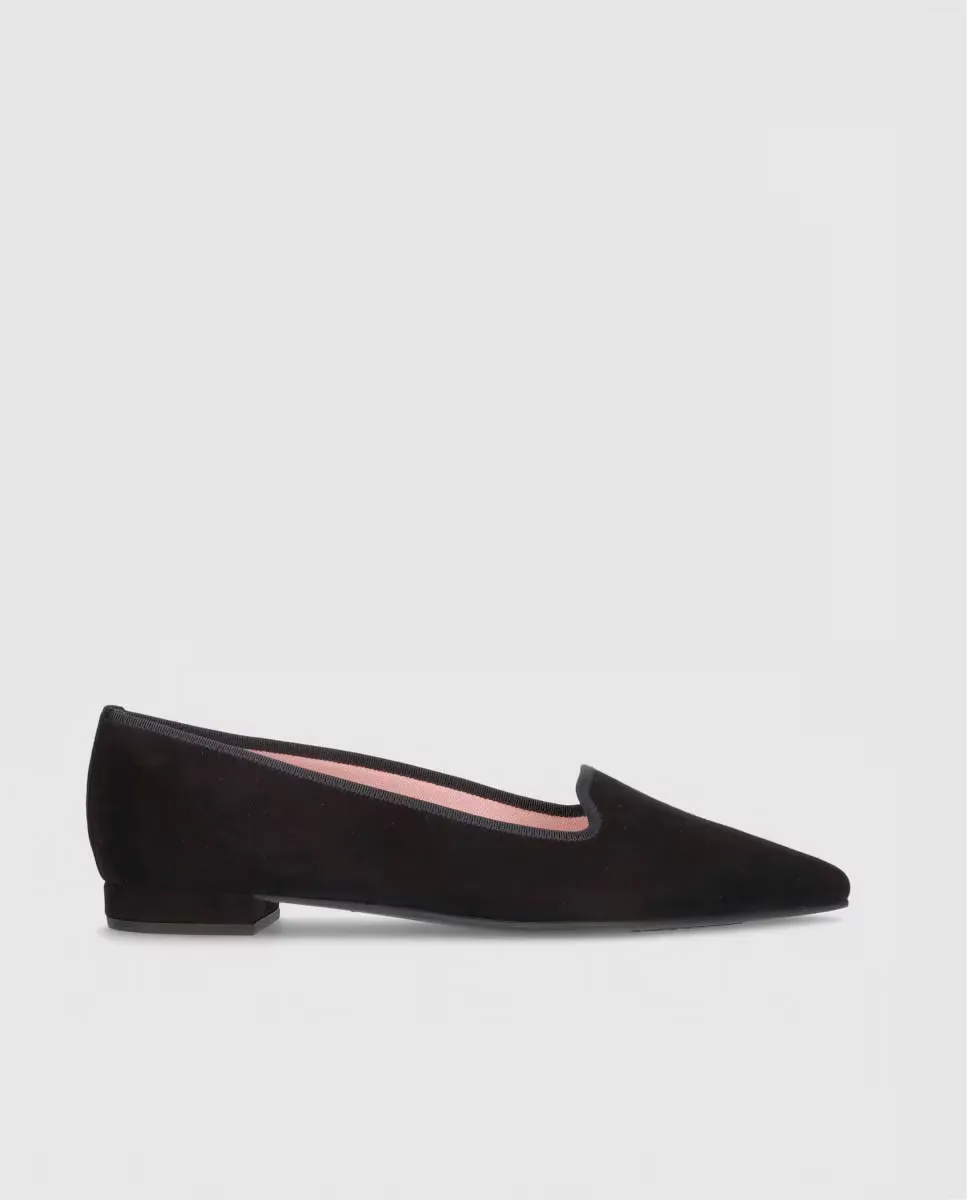 

Женские тапочки Clementine из мягкой замши Pretty Ballerinas, черный
