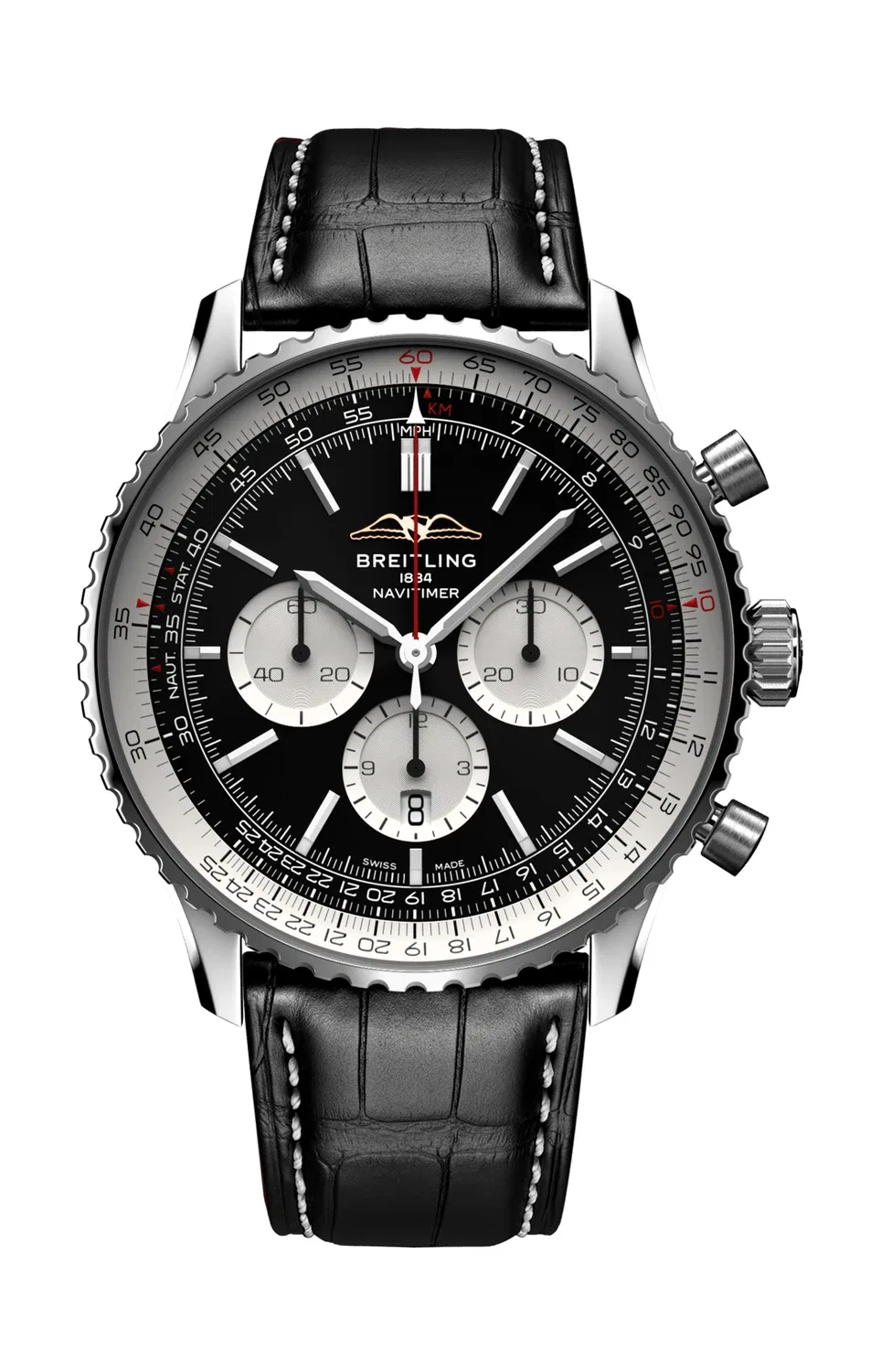 НАВИТАЙМЕР B01 ХРОНОГРАФ 46 - AB0137211B1P1 BREITLING, золотой
