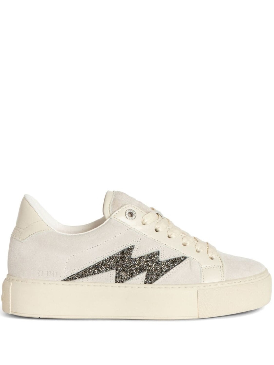 

Zadig&Voltaire кроссовки на низкой платформе ZV1747 La Flash, нейтральный цвет