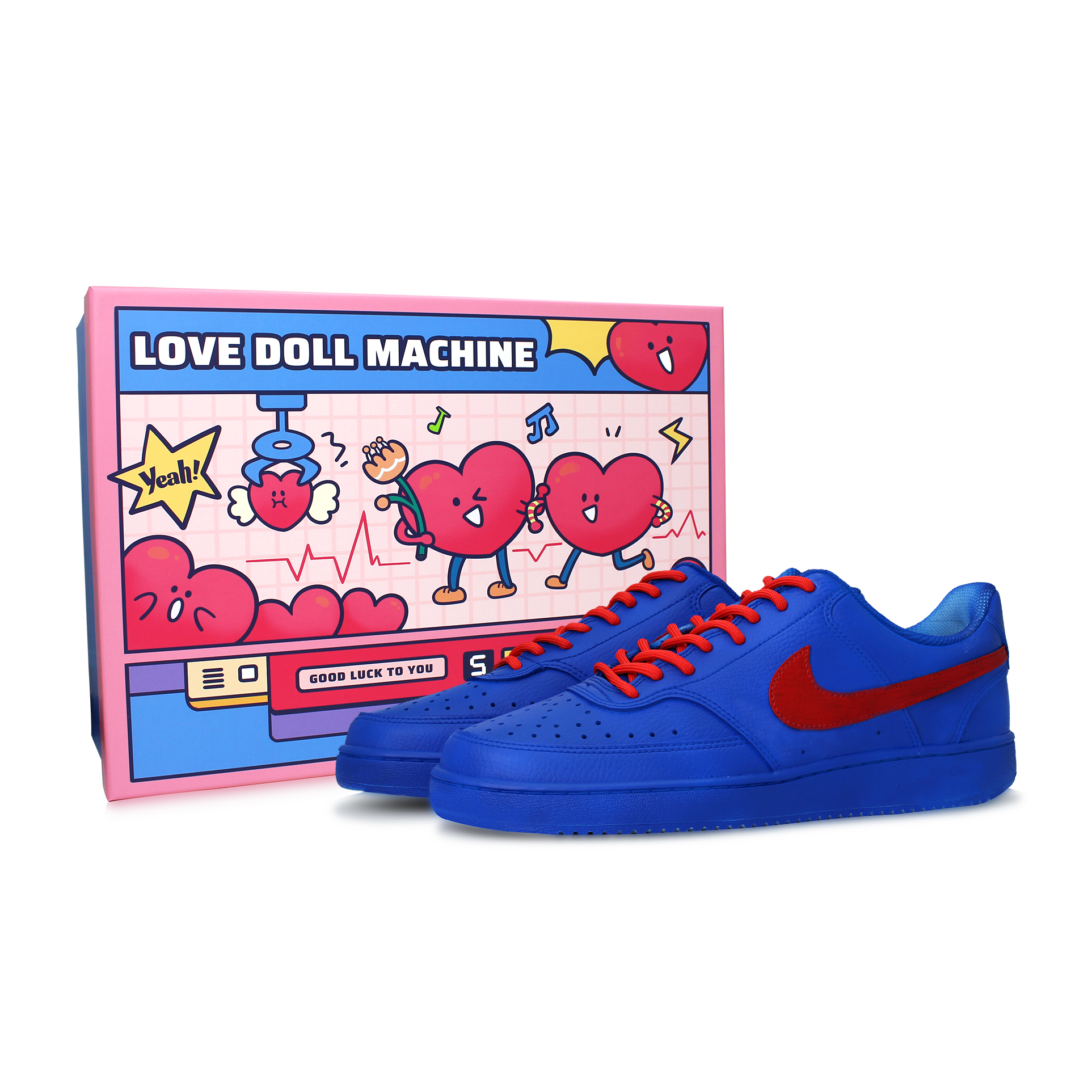 

Nike Кроссовки для скейтбординга Court Vision 1, мужские, низкие, сине-красные