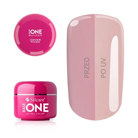 

УФ-гель для укладки ногтей Cover Thick 15г Silcare, Base One UV Gel Builder