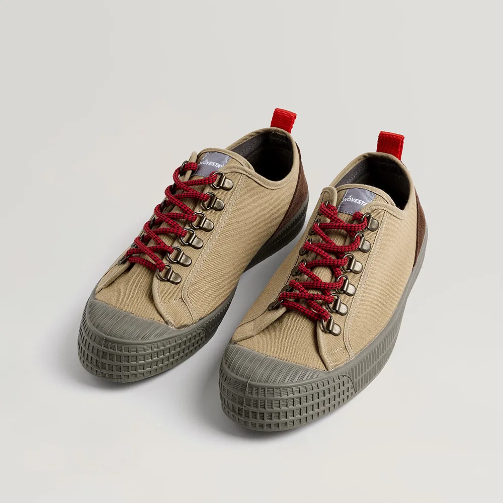 Мужские низкие кроссовки Novesta Star Master Hiker цвета сезам и серого — фото 2