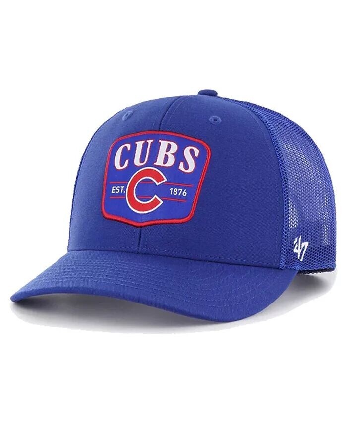 

Мужская регулируемая кепка Royal Chicago Cubs Squad Trucker 47 Brand '47 Brand, синий