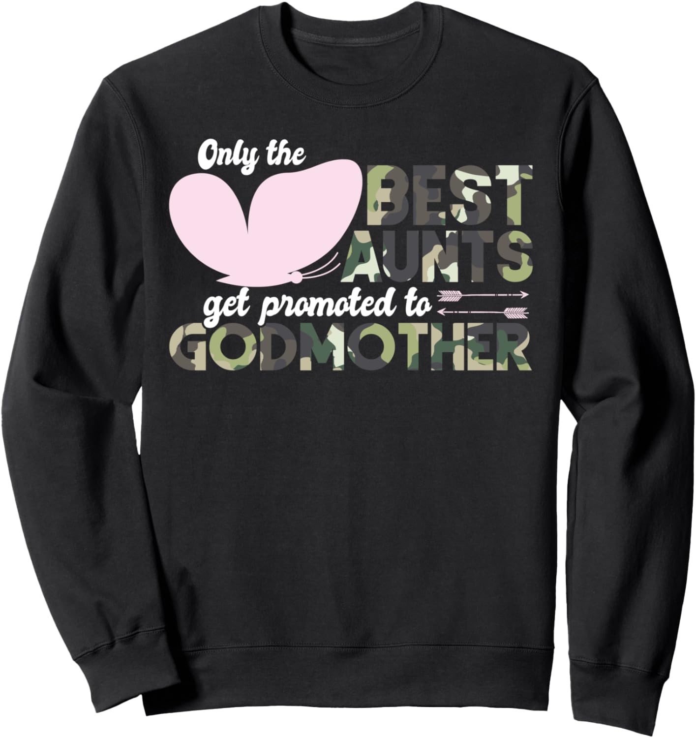 

Лучшие тети становятся крестными матерями. Толстовка с камуфляжным рисунком Godson Goddaughter Godchild Camo Jd0, черный