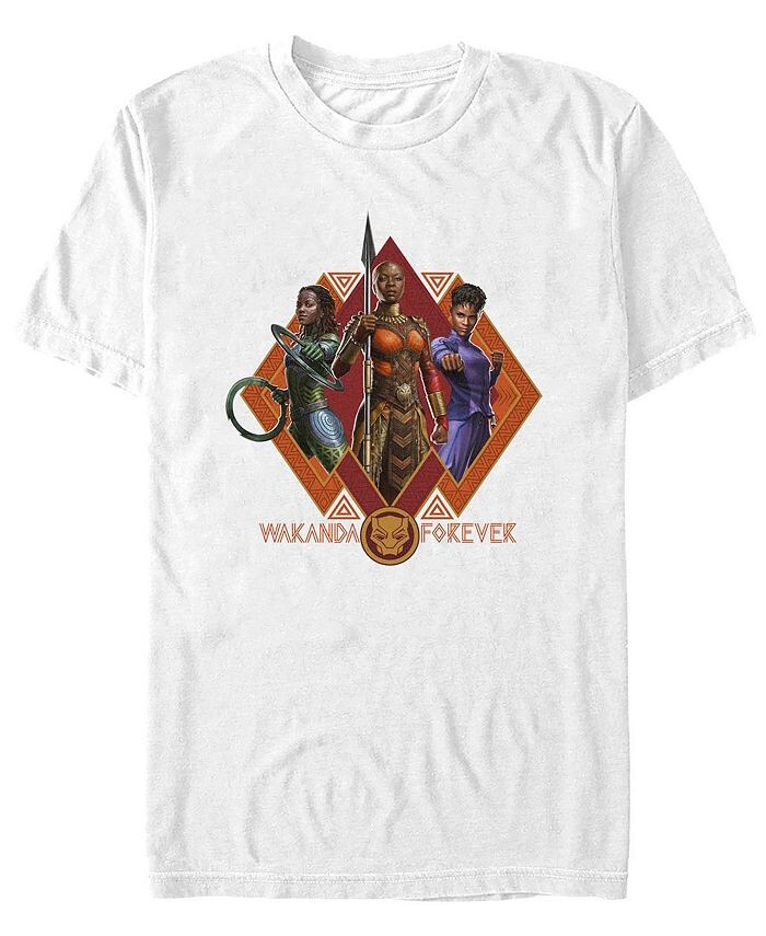 

Мужская футболка с коротким рукавом Wakanda Forever Trio Fifth Sun, белый