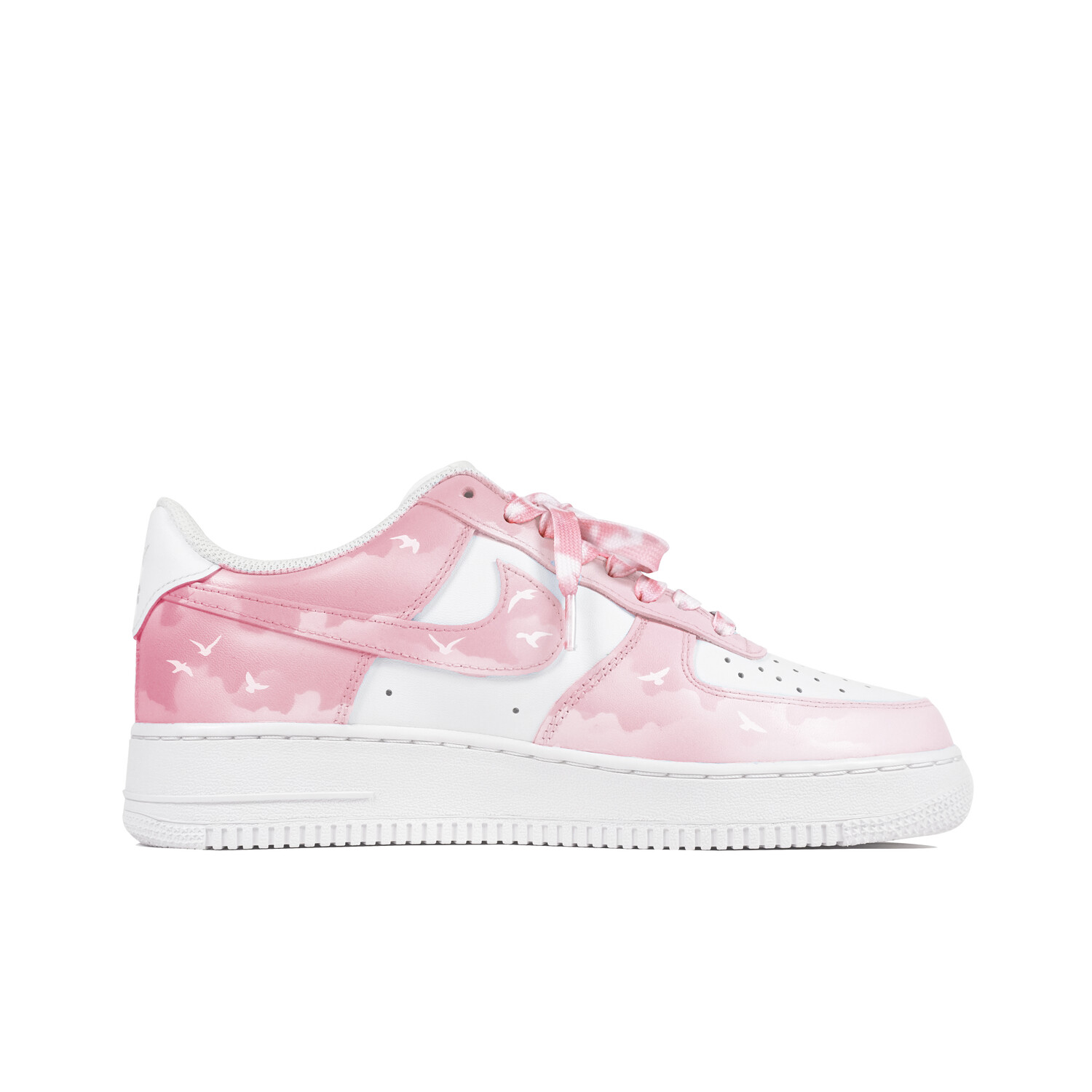 

Кроссовки Nike Air Force 1 Skateboard Shoes Men Low-Top White Pink