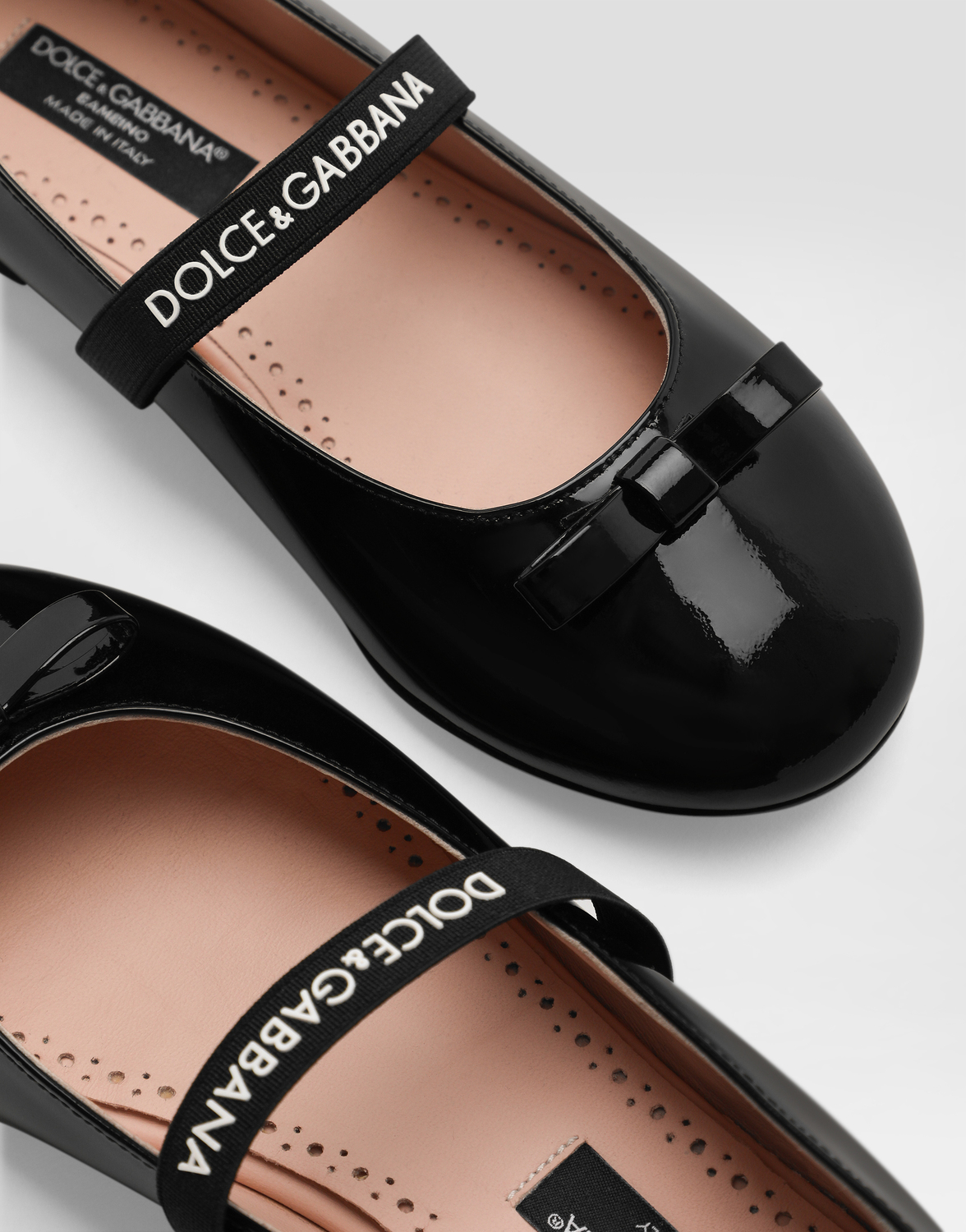 Балетки из лакированной кожи с резинкой Dolce&Gabbana, черный — фото 4
