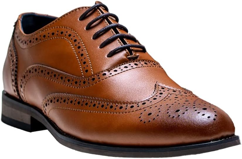 

Мужские вечерние свадебные туфли-броги и оксфорды на шнуровке Sirri, Tan