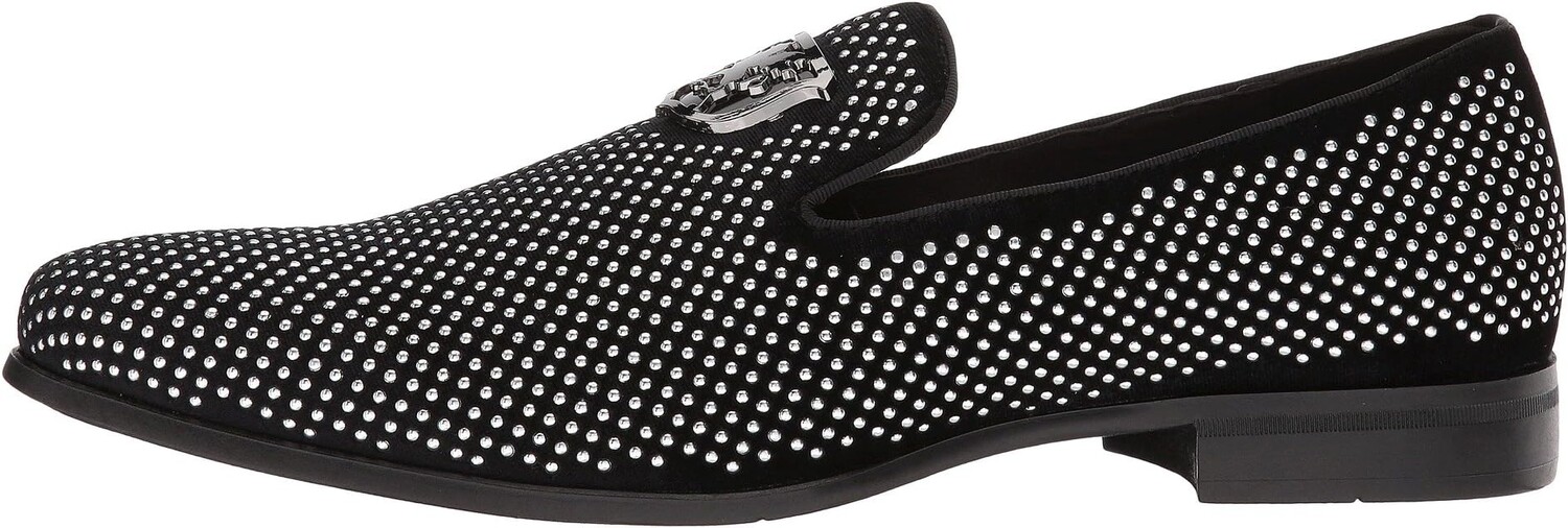 Лоферы Swagger Studded Ornament Loafer Stacy Adams, цвет Black/Silver — фото 4
