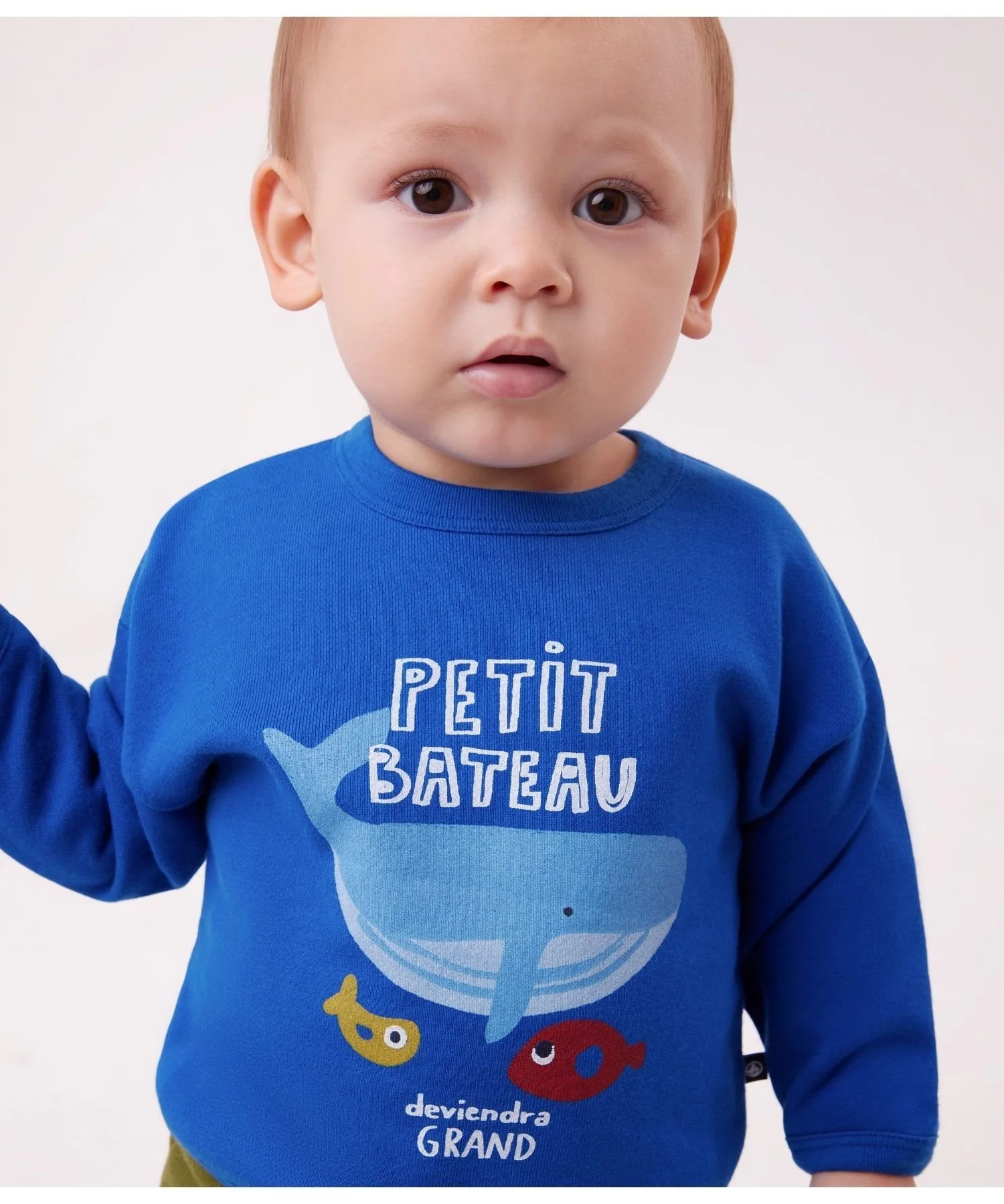 Пуловер из толстовки PETIT BATEAU, Royal Blue