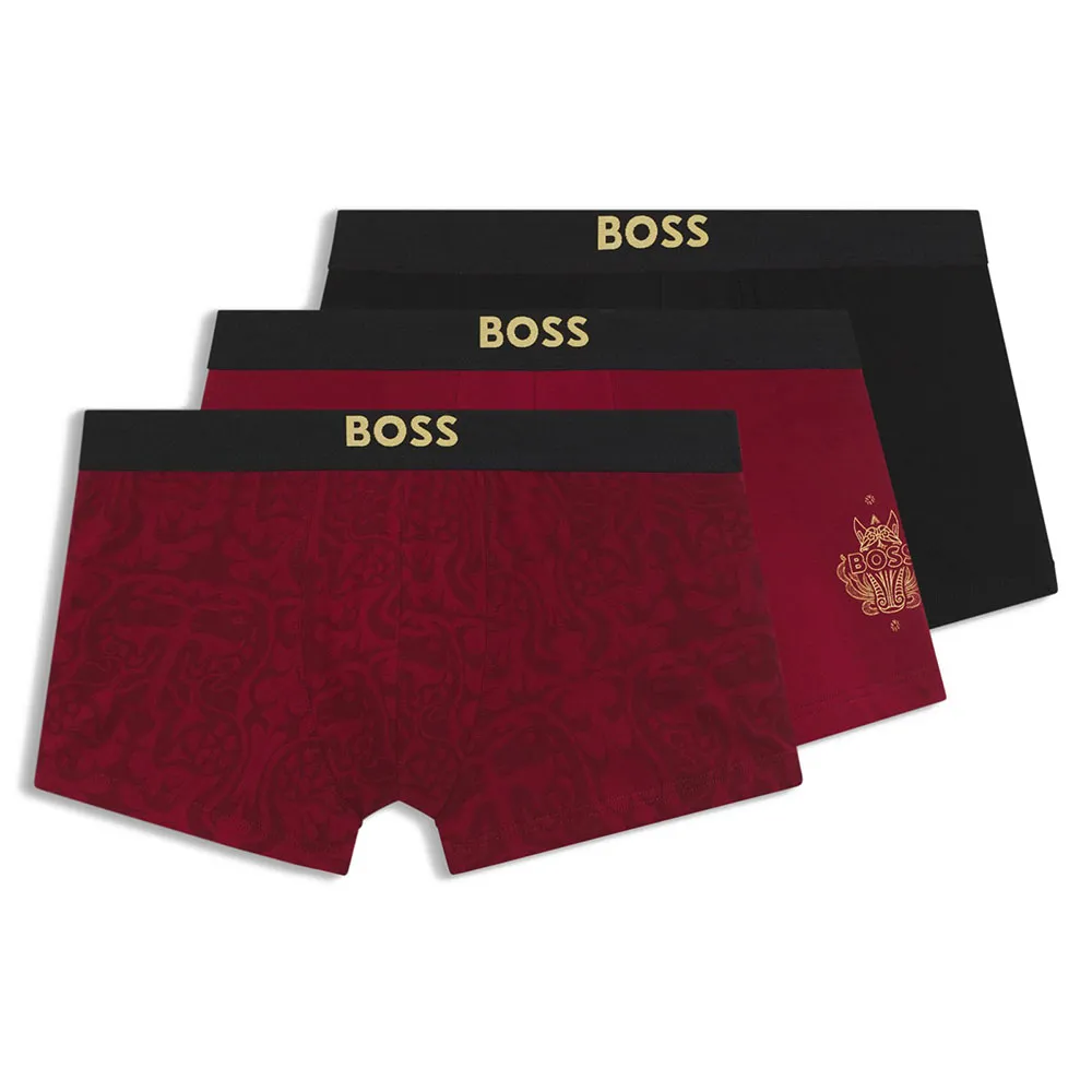 

BOSS CNY 10267312 01 боксеры 3 шт, красный