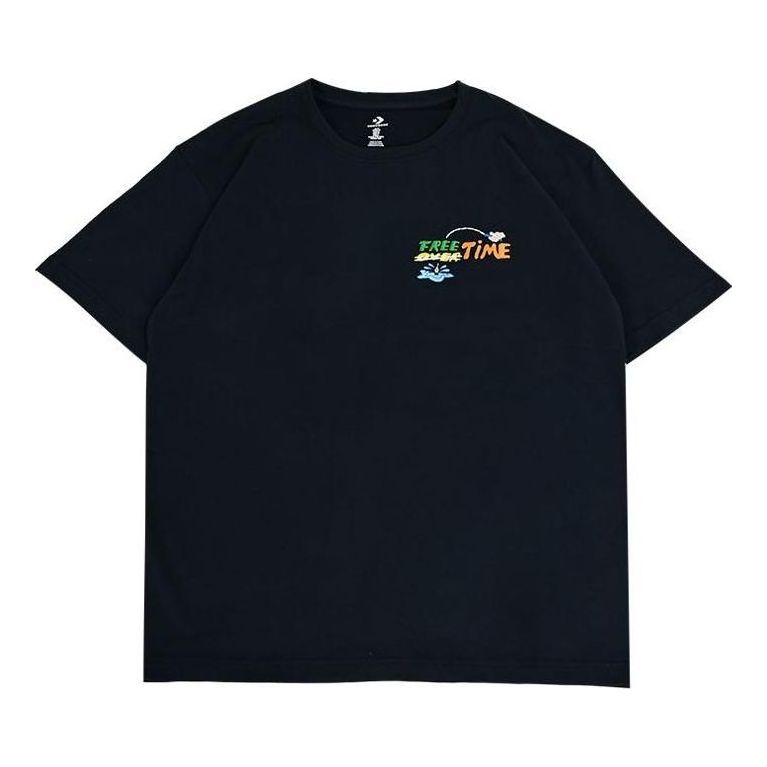 

Футболка Converse Summer Fishing T-Shirt 'Black', черный