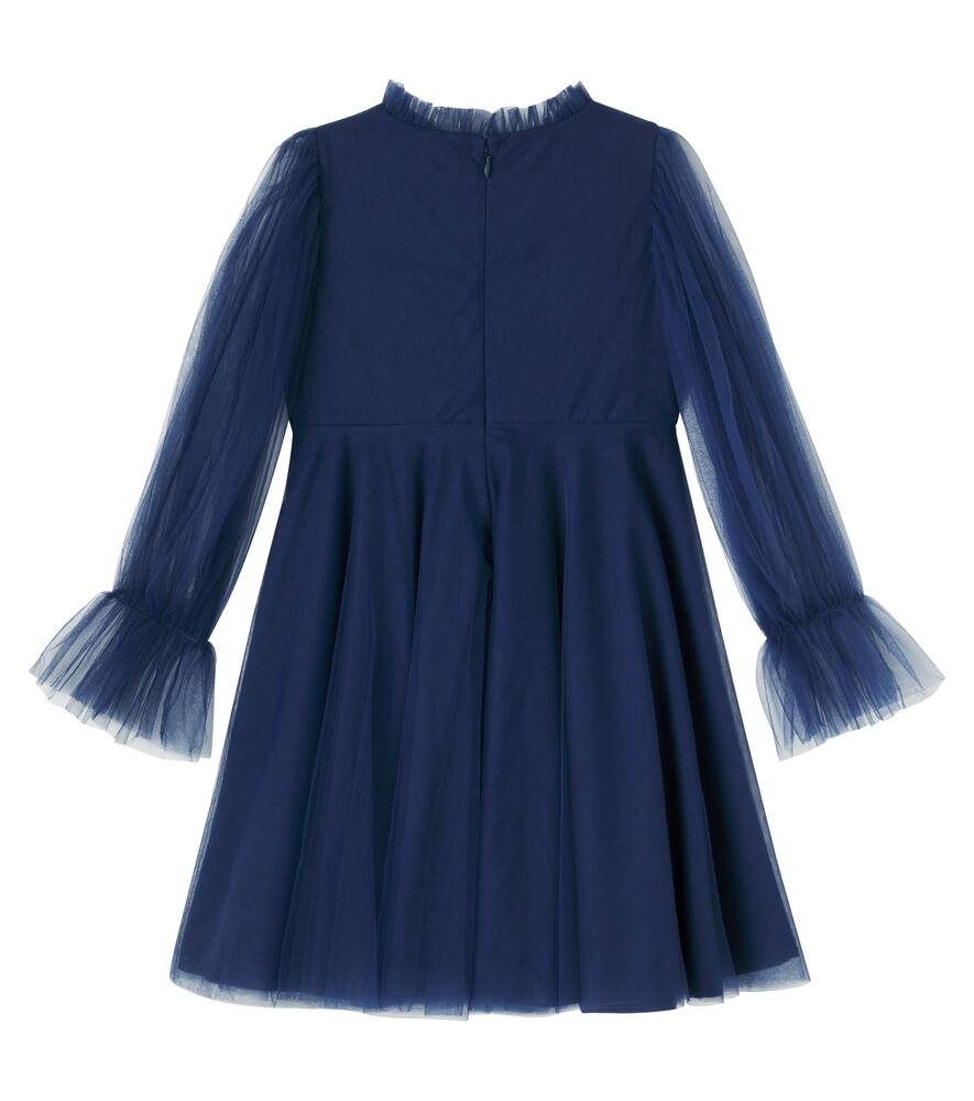 Платье из тюля с отделкой из розовых лент Tutu Du Monde, Patriot Blue — фото 4