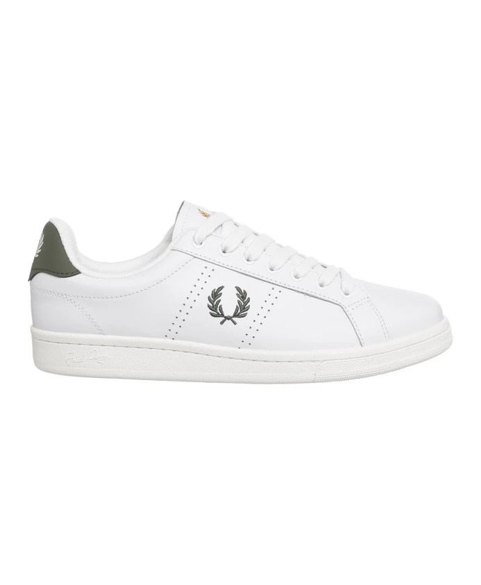 

Простые кроссовки b721 на шнурках Fred Perry, белый