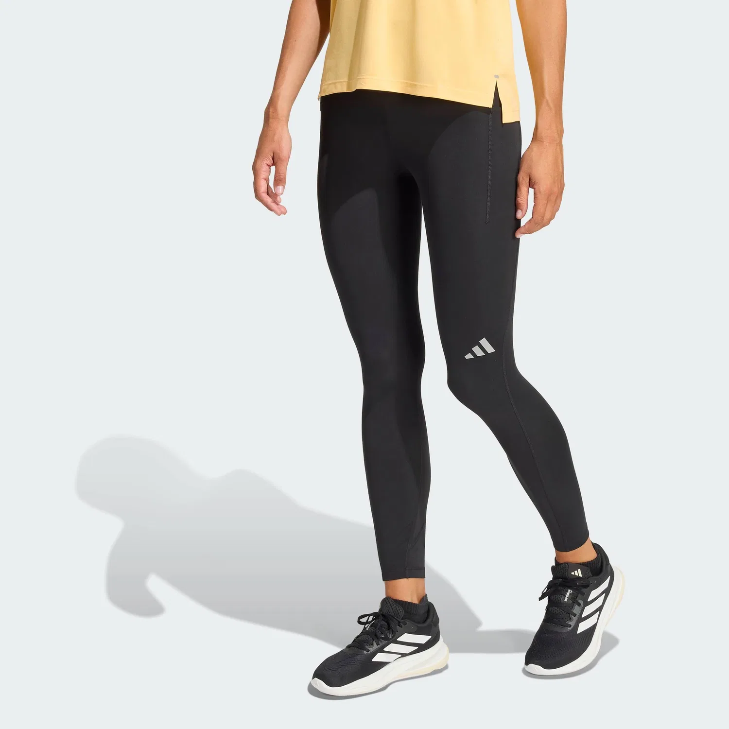 Леггинсы для бега Climacool, модель Adi365, Adidas, черный