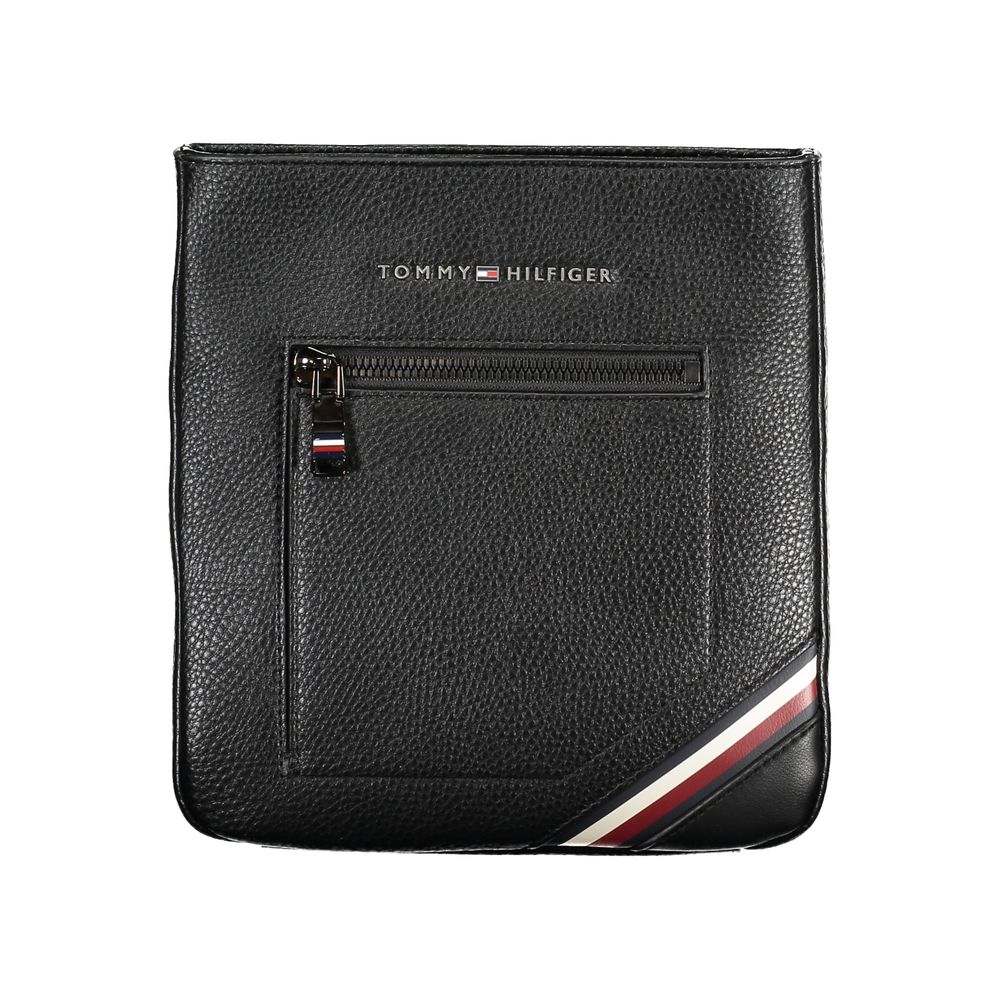 

Элегантная черная сумка через плечо с контрастной отделкой Tommy Hilfiger