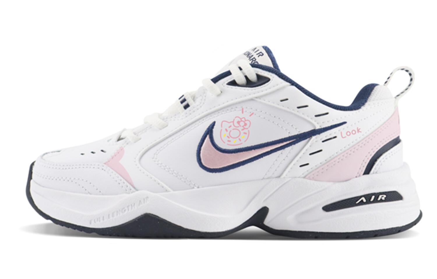 

Кроссовки Air Monarch 4 Chunky унисекс с низким верхом, белый/розовый Nike