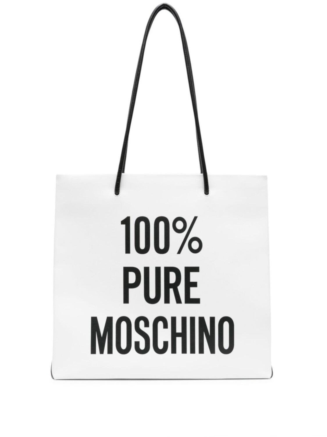 

Moschino сумка-тоут с логотипом, белый