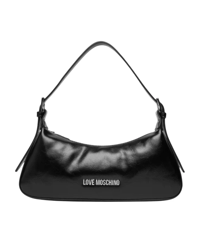 

Мягкая тканевая сумка через плечо Love Moschino, черный