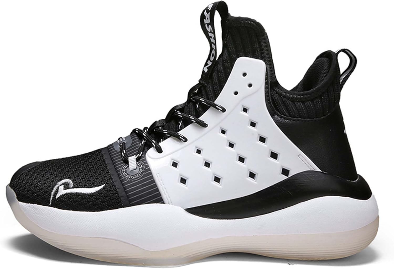 

Мужские баскетбольные кроссовки с высоким верхом, легкие дышащие кроссовки из сетки для бега, прогулок и спорта, баскетбольные кроссовки для мужчин для улицы или зала Vtiao, черный