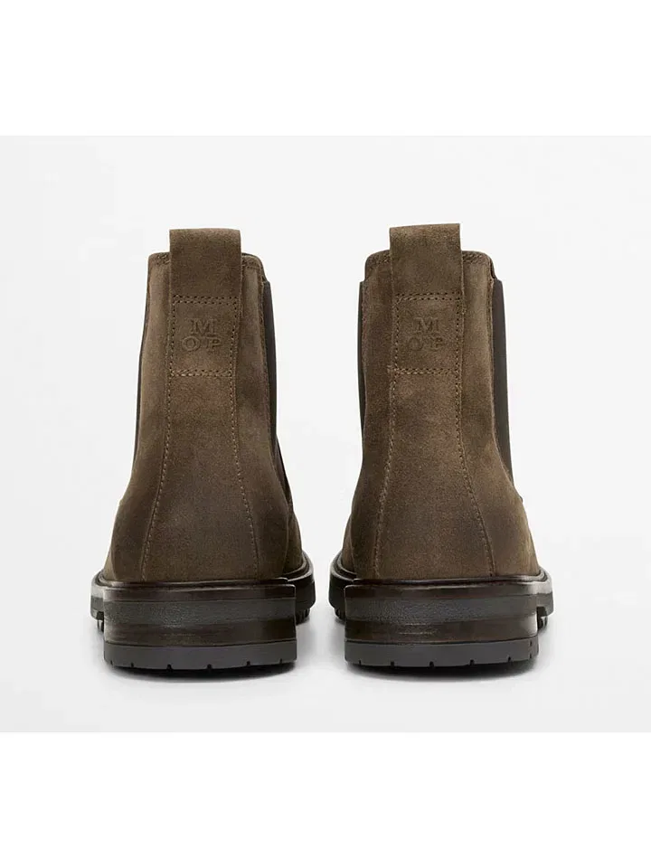 Челси-боты из велюровой кожи, Marc O'Polo Shoes, коричневый — фото 2