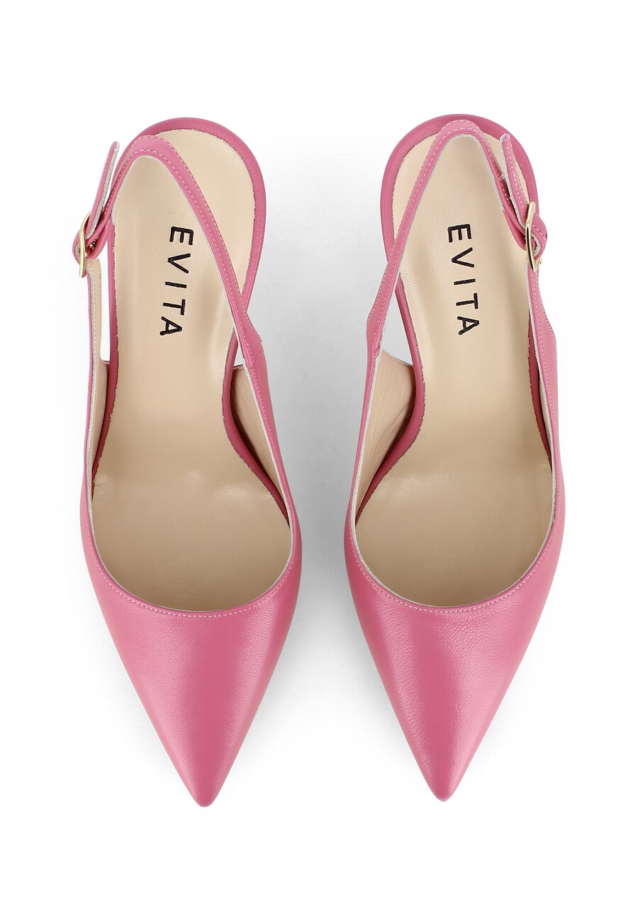 Туфли-лодочки с открытой пяткой EVITA NATALIA, Pink — фото 3