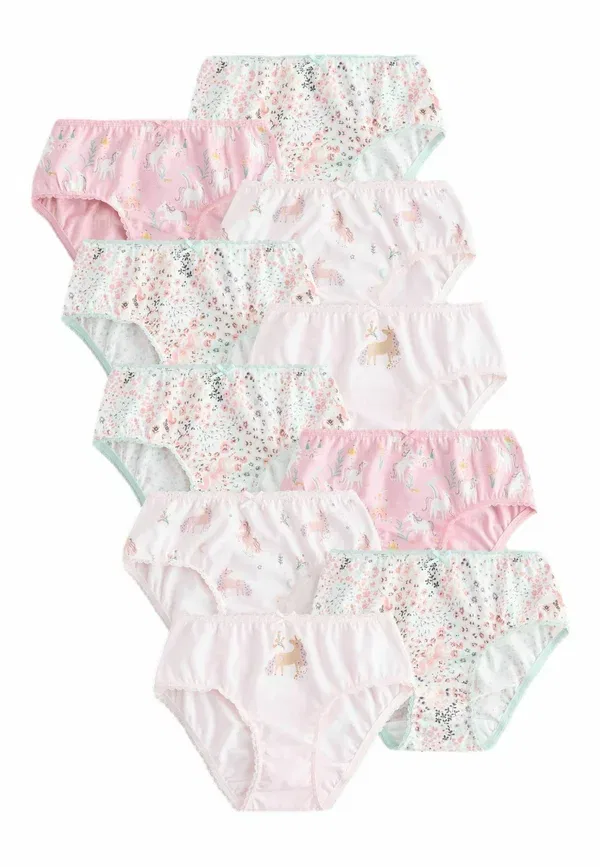 Трусы, Next, 10 pack briefs, розовый единорог