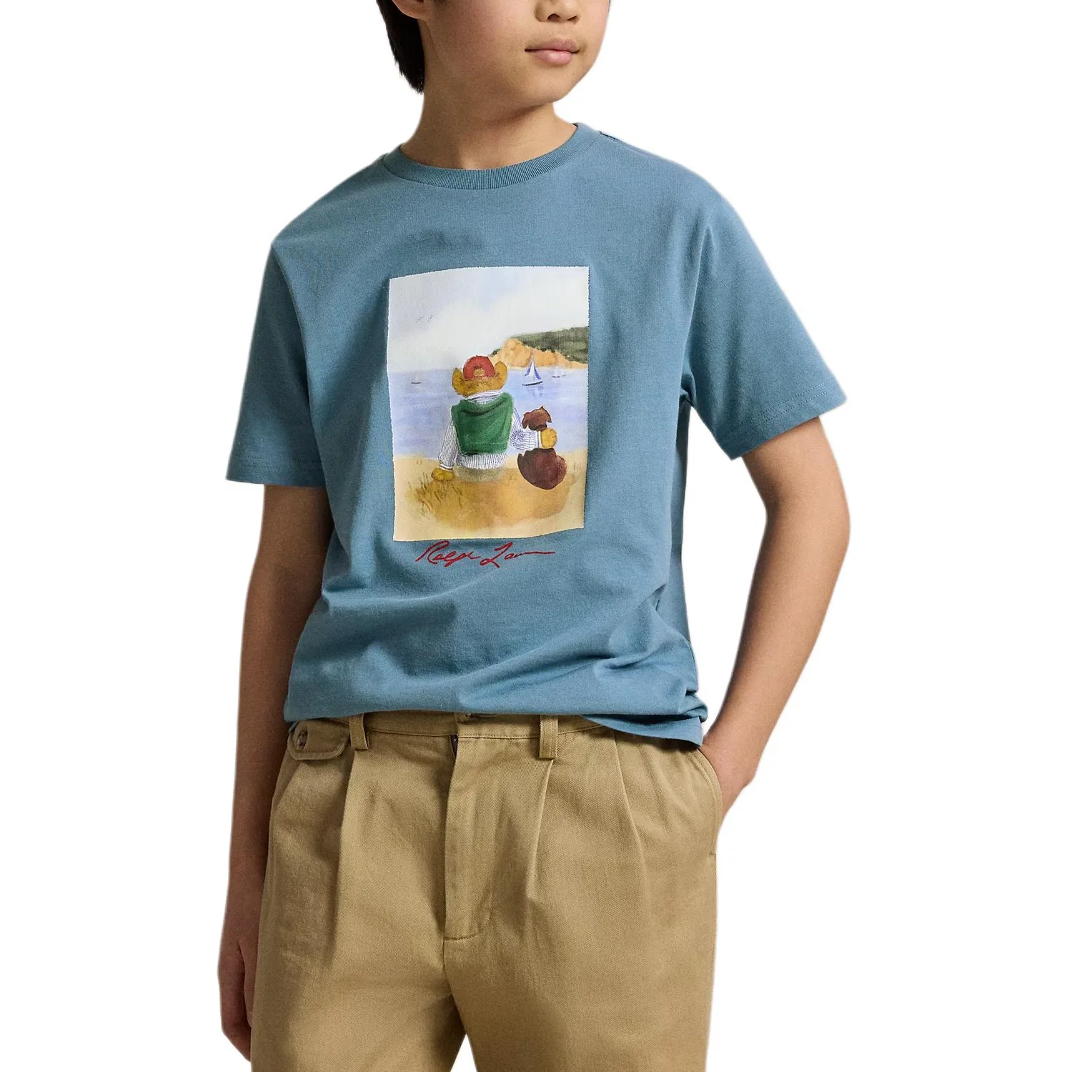 Футболка Polo Bear Classic Version Kids' Polo Ralph Lauren, Blue — фото 4