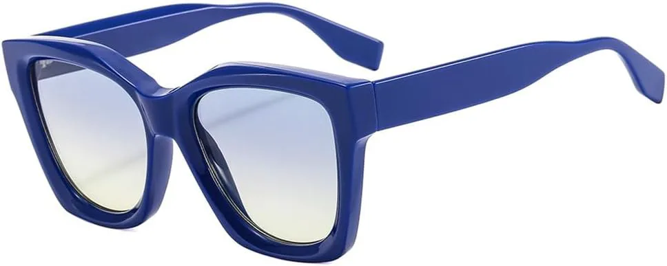 

Солнцезащитные очки для женщин и мужчин, женские солнцезащитные очки в винтажном стиле, солнцезащитные очки с защитой от УФ-излучения UV400 HDUBFY, Blue