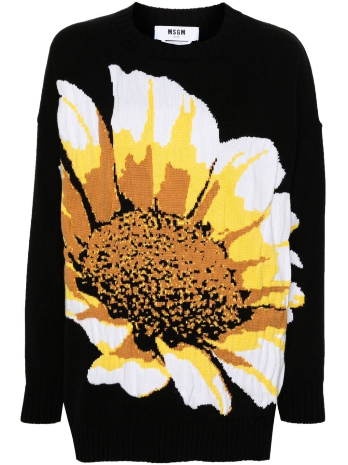 

MSGM джемпер вязки интарсия, черный