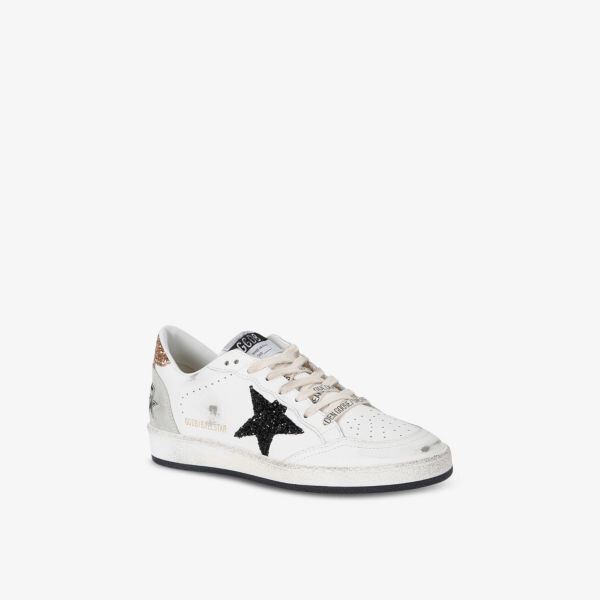 Женские кроссовки Ballstar 10750 из кожи с низким верхом Golden Goose, белый — фото 3