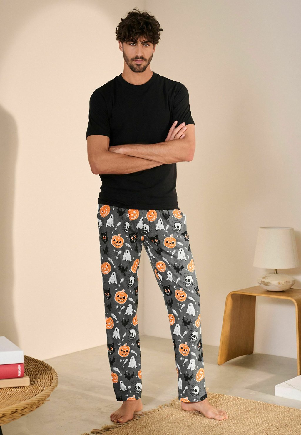 

Пижамные штаны HALLOWEEN REGULAR FIT Next, черный
