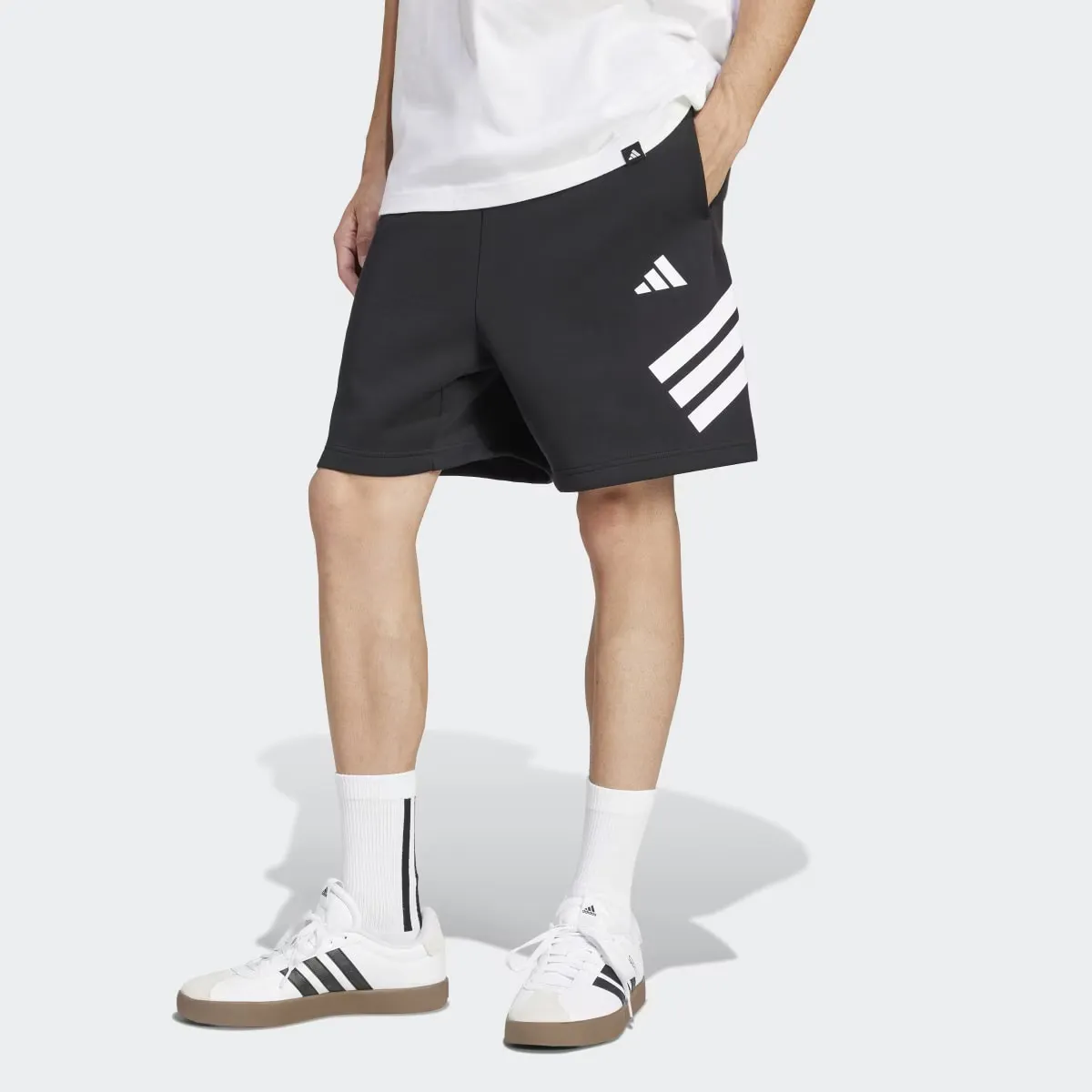 

Мужские шорты Adidas Future Icons с тремя полосками, черный