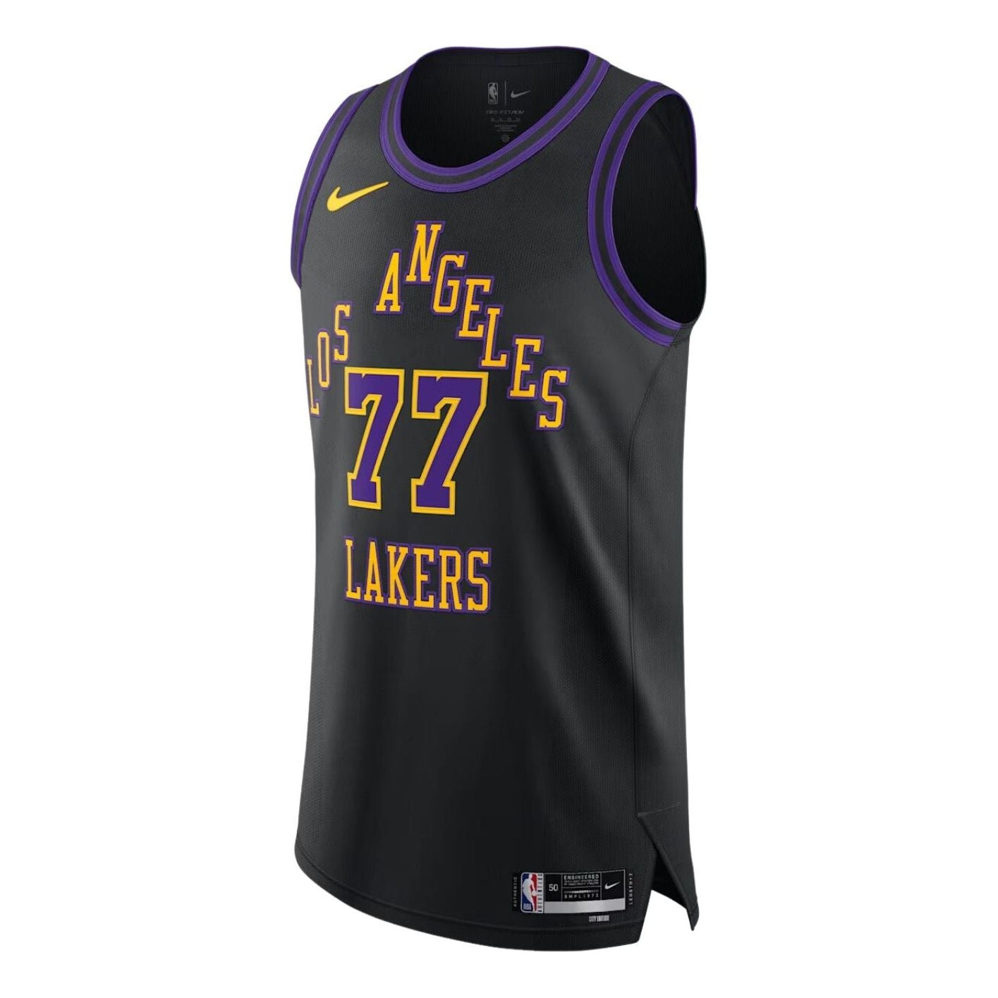 

Оригинальная футболка Nike Dri-FIT ADV NBA Los Angeles Lakers City Edition, цвет «черный»