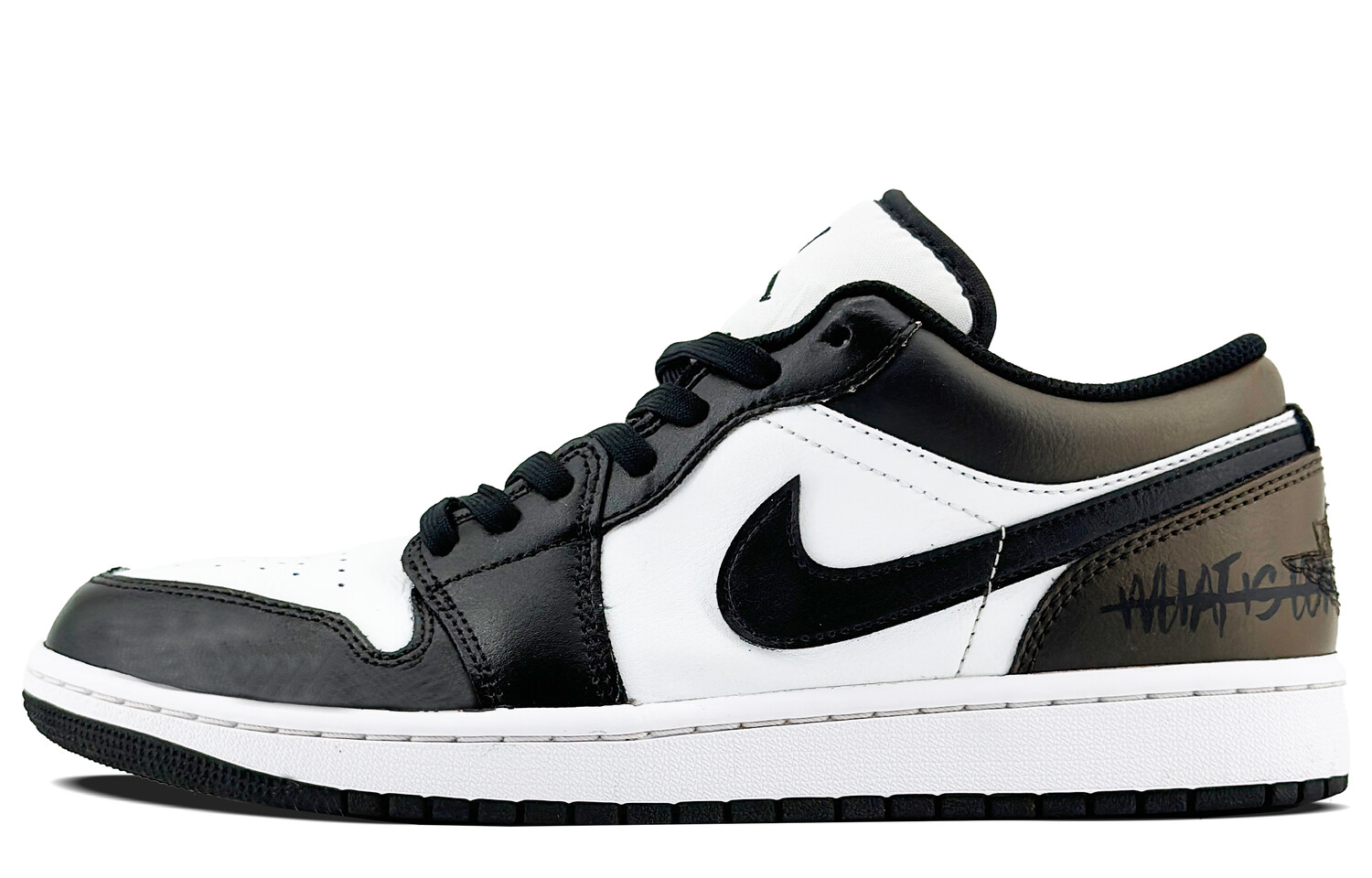 

Баскетбольные кроссовки Air 1 Vintage Men Low-Top Black/Brown/White Jordan, Белый, Баскетбольные кроссовки Air 1 Vintage Men Low-Top Black/Brown/White Jordan