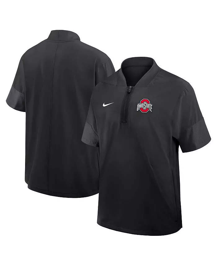 

Мужская легкая черная куртка с короткими рукавами Ohio State Buckeyes 2025 Sideline Coaches Nike