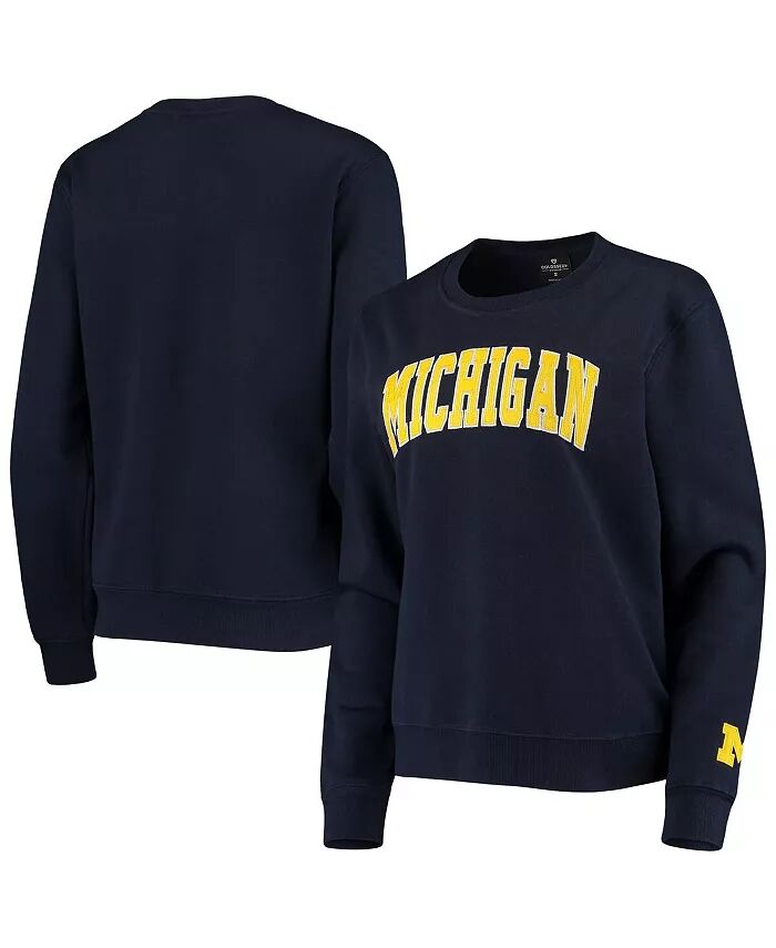 

Женская темно-синяя толстовка-пуловер Michigan Wolverines Campanile Colosseum